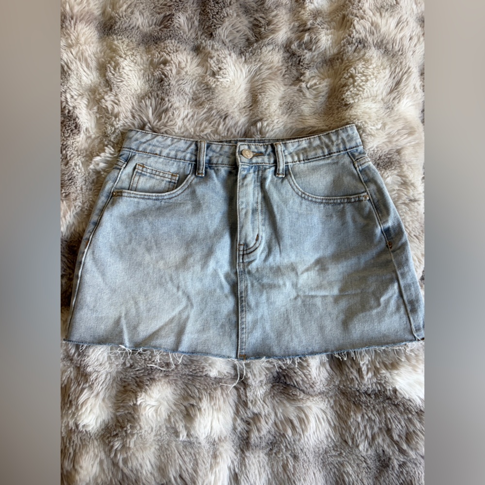Light Wash Women's Denim Skirt